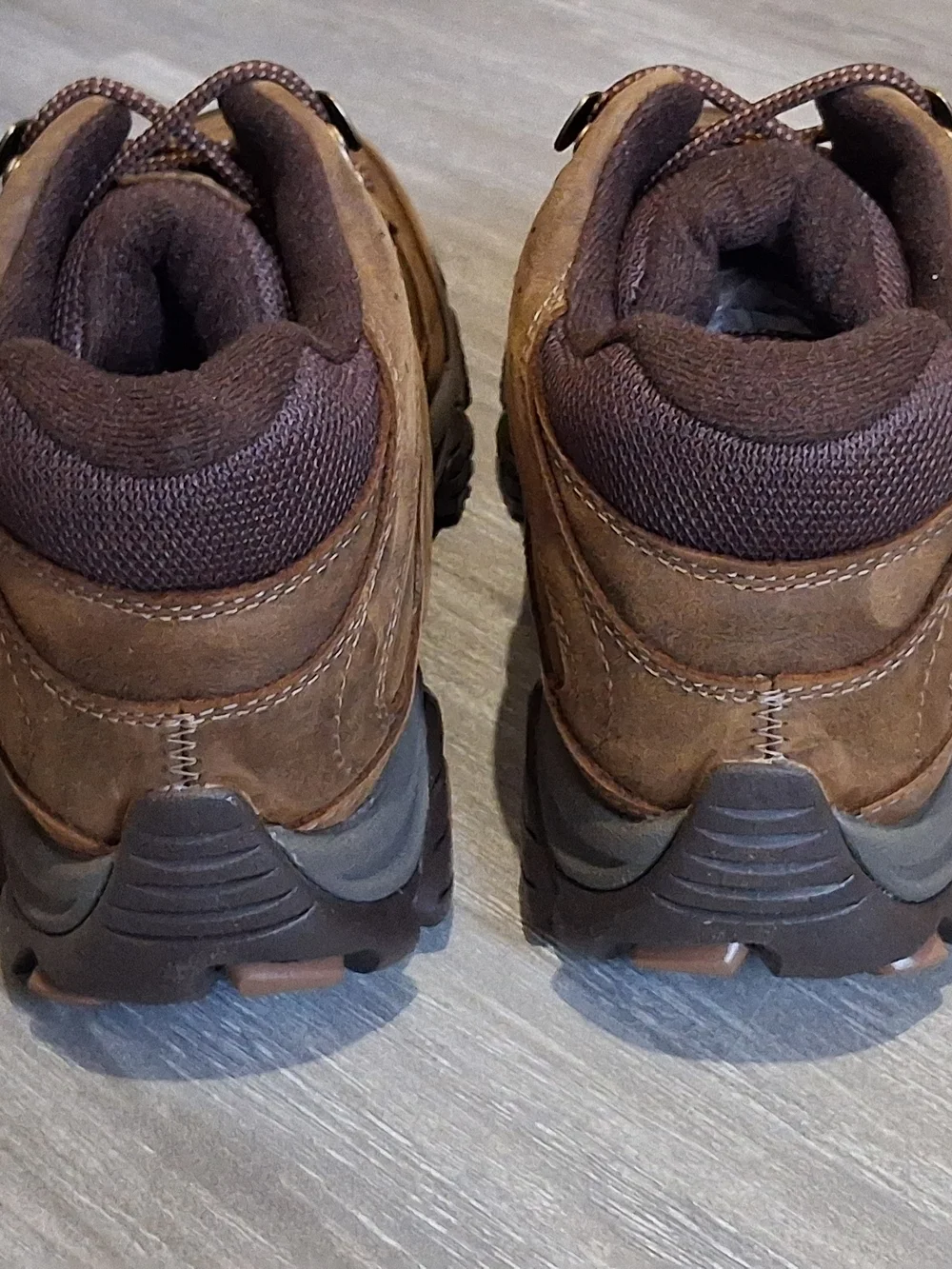 Merrell Brown Leather Mid-Top Hiking Boots